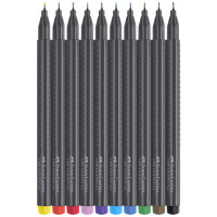 FABER-CASTELL Fineliner GRIP FINEPEN, 10er Kartonetui