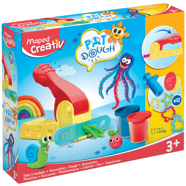 Maped Creativ Spielknete-Set mit Knetwerkpresse & Zubehör