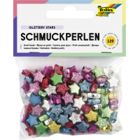 folia Schmuckperlen "Glittery Stars", glatt...