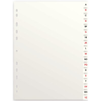 Oxford Karton-Register, A-Z, ohne "ST"...