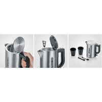 SEVERIN Mini-Wasserkocher WK 3647, 0,5 Liter, Edelstahl