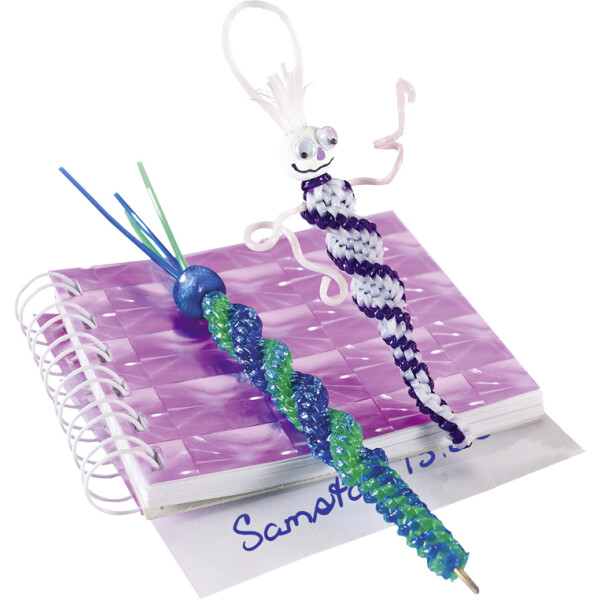 folia Scoubidou Flechtschn&uuml;re "Glitter Mix", L&auml;nge: 1 m