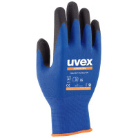 uvex Arbeitshandschuh athletic lite, blau anthrazit, Gr. 6