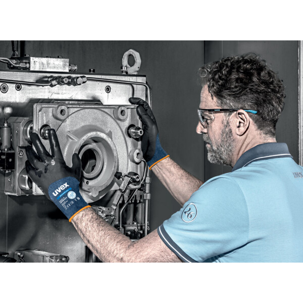 uvex Arbeitshandschuh phynomic pro, blau anthrazit, Größe 9