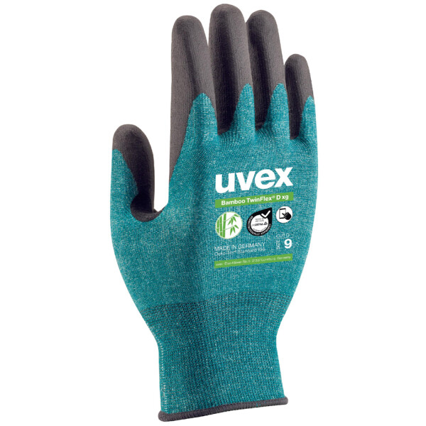 uvex Schnittschutz-Handschuh Bamboo TwinFlex D xg, Größe 7