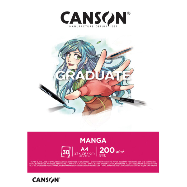 CANSON Studienblock GRADUATE Manga, DIN A3