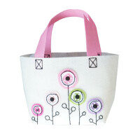 KLEIBER Filz-Nähset Tasche Blumenwiese