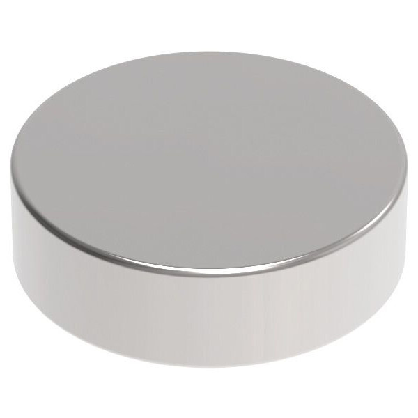 MAUL Neodym-Scheibenmagnet, 10 mm, Haftkraft: 2,6 kg, silber