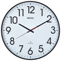 MAUL Wanduhr Funkuhr MAULclimb, Durchmesser: 470 mm, schwarz