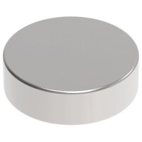 MAUL Neodym-Scheibenmagnet, 8 mm, Haftkraft: 1,5 kg, silber