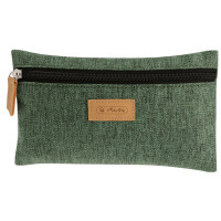 herlitz Schlamper-Etui flach GREENline, grün meliert
