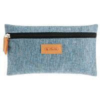 herlitz Schlamper-Etui flach GREENline, grün meliert