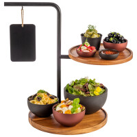 APS Etagère IRON, 2-stufig, schwarz, Höhe:...