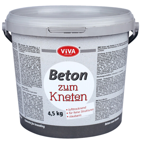 ViVA DECOR Beton zum Kneten, 4,5 kg Eimer