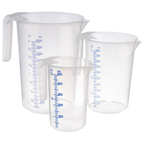 APS Messbecher STACKABLE, 2,0 Liter, transparent