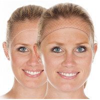 HYGOSTAR Haarnetz, aus Nylon, weiß, 144er Pack