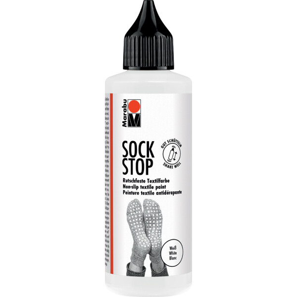 Marabu Textilfarbe Sock Stop, 90 ml, grau