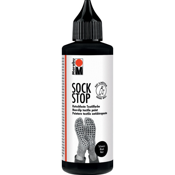 Marabu Textilfarbe Sock Stop, 90 ml, grau