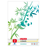 herlitz Arbeitsblock GREENline DIN A4, 50 Blatt, Lineatur 1