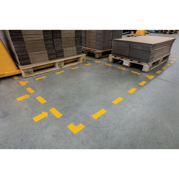 DURABLE Stellplatzmarkierung, T-Form, selbstklebend, gelb