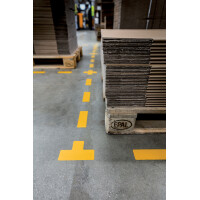 DURABLE Stellplatzmarkierung, T-Form, selbstklebend, gelb