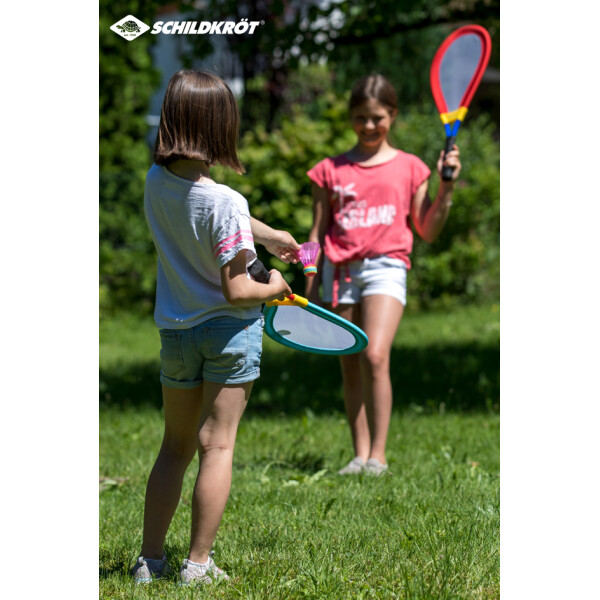 SCHILDKRÖT Giant Racket-Set, blau rot