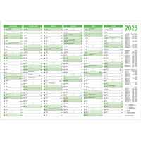 RNK Verlag Tafelkalender 2026, DIN B4 quer, 250 g qm Karton