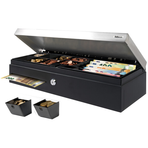 Safescan Münzbecher-Set 4617CC, wiegbar, 8-teilig, schwarz