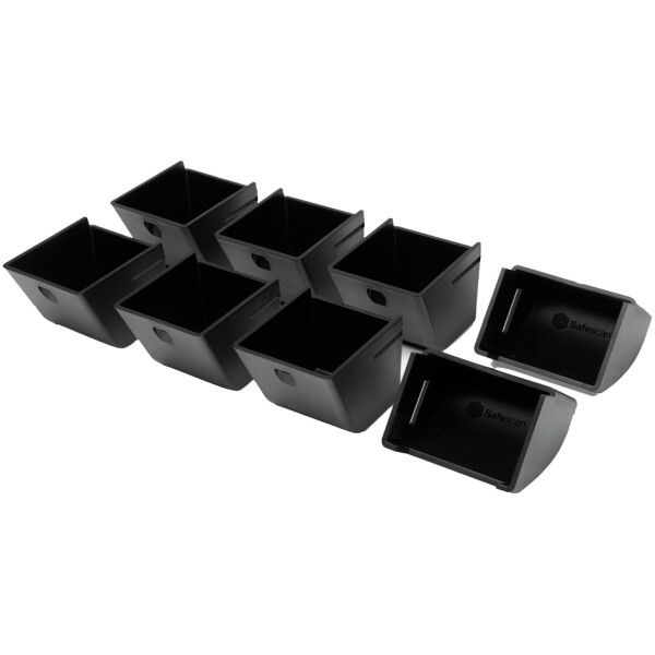 Safescan Münzbecher-Set 4617CC, wiegbar, 8-teilig, schwarz