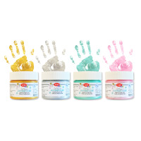 ViVA DECOR Fingerfarbe "ViVA KIDS", 4er-Set Glitzer