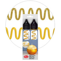 ViVA DECOR Candle Wachs Pen, 28 ml, 2er Set silber