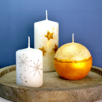 ViVA DECOR Candle Wachs Pen, 28 ml, 2er Set silber