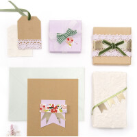 folia Stoffbänder-Mix "Rosy Love",...