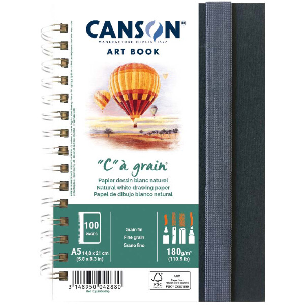 CANSON Skizzenbuch ART BOOK "C" à grain, DIN A5
