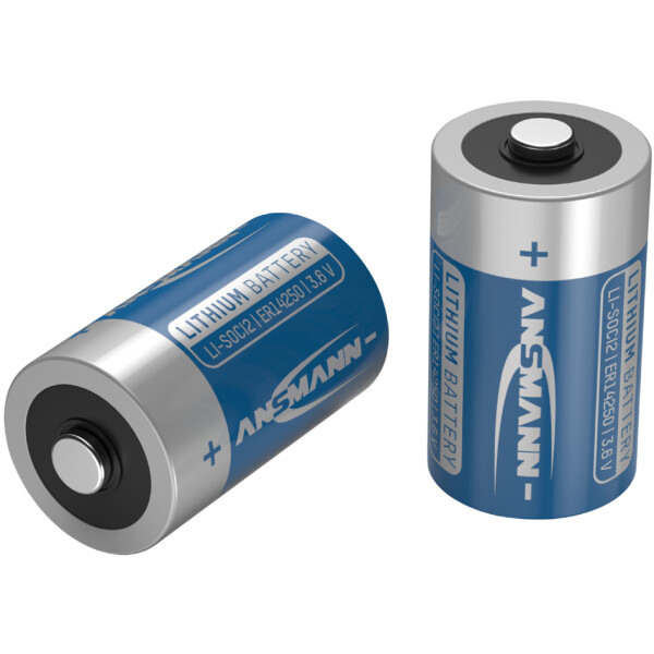 ANSMANN Lithium-Thionylchlorid Batterie ER14250, 1 2 AA