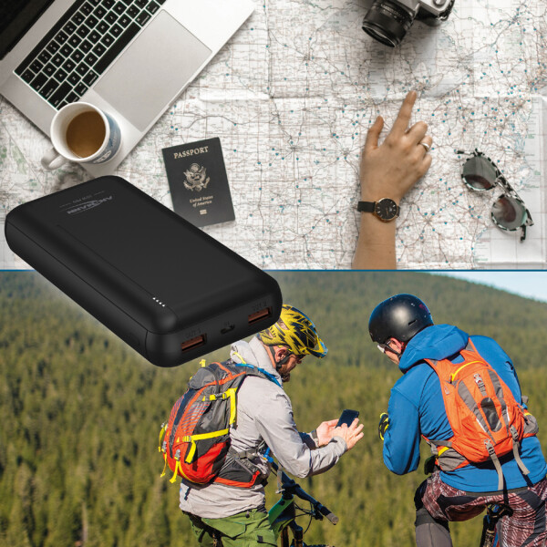 ANSMANN Powerbank PB320PD, 10.000 mAh, schwarz