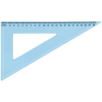 Wonday Zeichendreieck 60 Grad, 210 mm, aus Kunststoff, blau