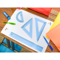 Wonday Geometrie-Set, 4-teilig, blau-transluzent