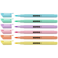 Kores Fasermaler Brush Tip Marker Pastel Style