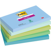 Post-it Haftnotizen super sticky notes, 76 x 76 mm, Oasis
