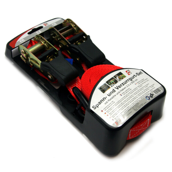 IWH Spann- und Verzurrgurt mit Ratsche Haken, 25 mm x 5,0 m