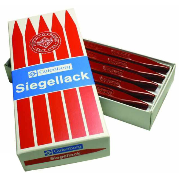 Gutenberg Siegellack Urkundenlack, zinnoberrot