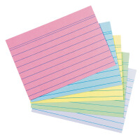 herlitz Karteikarten Recycling, DIN A6, liniert, sortiert