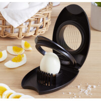 GastroMax 2-in-1 Eierschneider Combi, schwarz