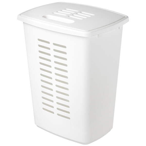 orthex Wäschebox, mit Deckel, 60 Liter, weiß