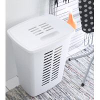 orthex Wäschebox, mit Deckel, 60 Liter, dunkelgrau