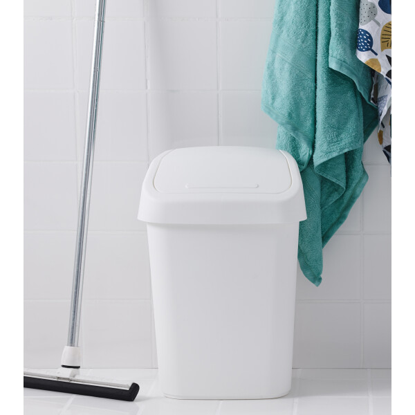 Schwingdeckel-Mülleimer 10 L – Aus Polypropylen, Farbig, Geruchsdicht, Für Küche, Büro & Schlafzimmer