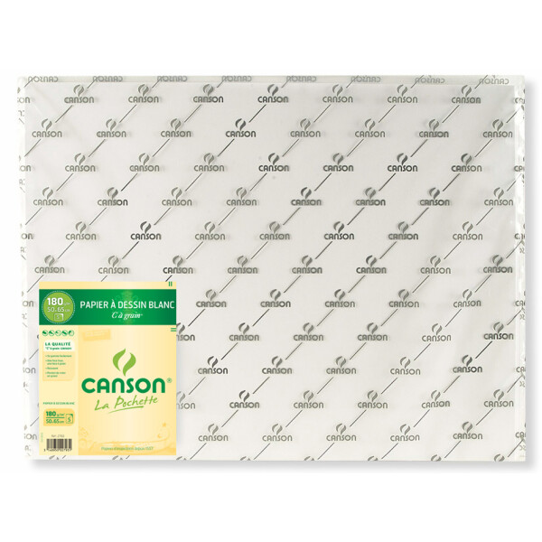CANSON Zeichenpapier "C" à Grain, 125 g qm, 210 x 297 mm