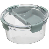 plast team Lunchbox Lyon To-Go, PP Tritan, 1,4 L, rund, grau
