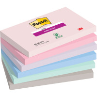 Post-it Haftnotizen Super Sticky Notes, 76 x 76 mm, Soulful